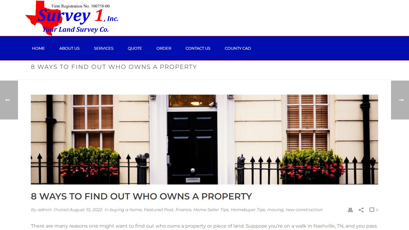 8 Ways to Find Out Who Owns a Property - Survey 1 Inc
