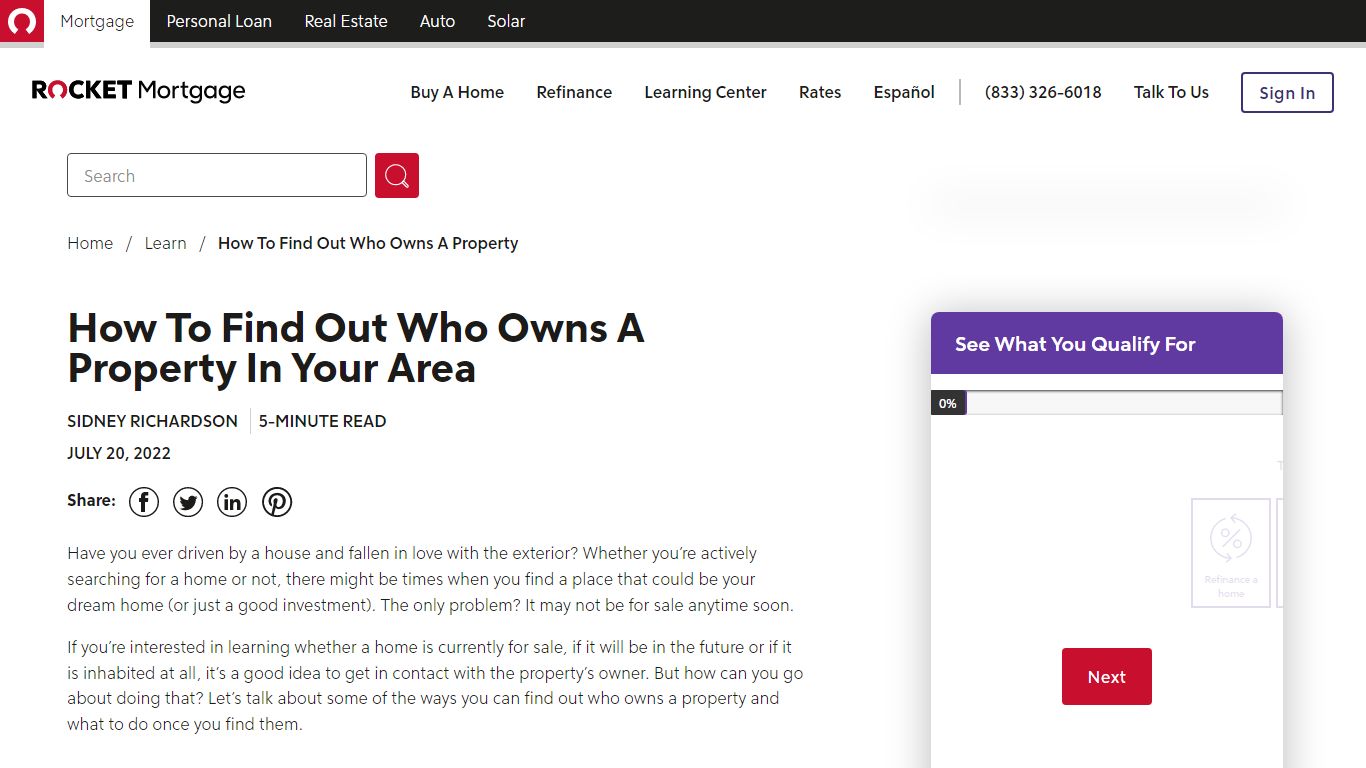 How To Find Out Who Owns A Property | Rocket Mortgage