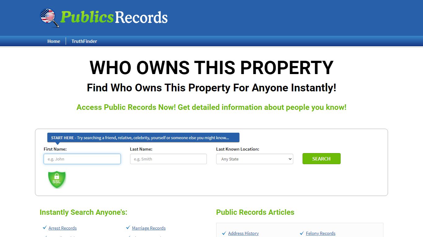 Find Who Owns This Property For Anyone Instantly!