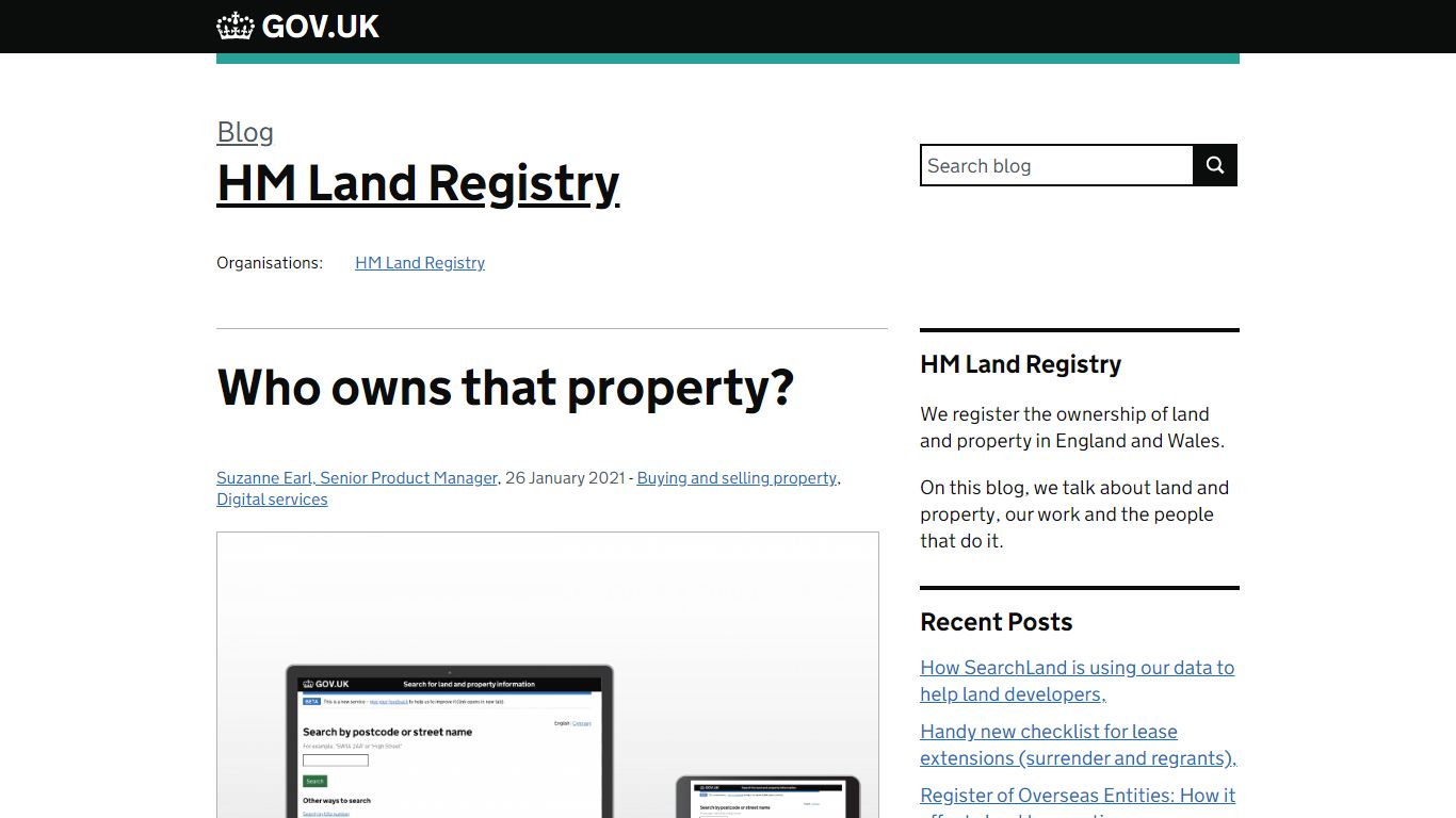Who owns that property? - HM Land Registry